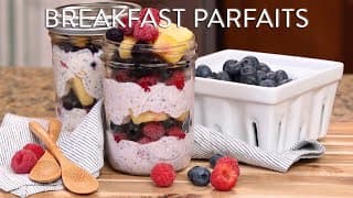 Make Ahead Fruit & Yogurt Breakfast Parfaits