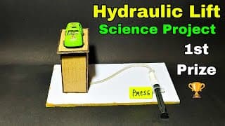 How to make hydraulic lift for science project | Hydraulic lift science project for school