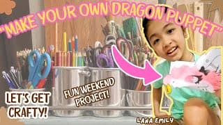 How to Make a Paper Puppet Dragon | Easy DIY Craft for Kids (Meet Hazel!)