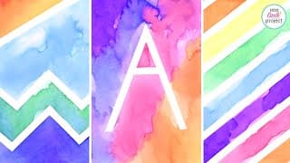 Tape Resist Art | Watercolor Tape Resist Painting