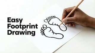 How to Draw Feet for Kids Easy