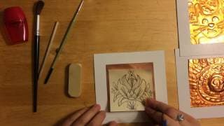 Foil Embossing Tutorial // Steps 1 to 2: Drawing, Repousse, & Chasing