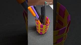how to make pen stand at home | easy useful diy | pen stand