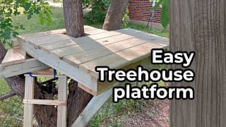 Quick & Easy Treehouse Platform | Beginner DIY Project