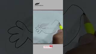 Easy Cute Bird Drawing for Beginners 🐦✏️ | Step by Step Hand Sketch Tutorial
