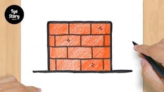 #612 How to Draw a Brick Wall - Easy Drawing Tutorial