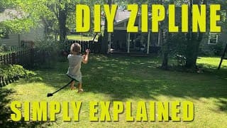DIY Backyard Zipline - Short & Sweet Explanation