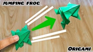 Easy Origami Jumping Frog Tutorial -Step-by-Step Tutorial Fold It,Press It… JUMP! Origami Frog Magic