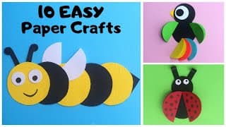 10 Easy Paper Crafts for Kids | Paper Circle Crafts | DIY Paper Toys