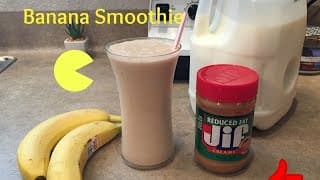How To Make a Peanut Butter Banana Smoothie | The BEST!