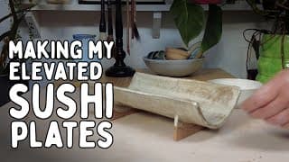 How I Hand Build Textured Sushi Platters