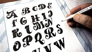 How to Write FANCY Bold Calligraphy Letters (Stylish & Easy) | Beginner's Hand Lettering Tutorial