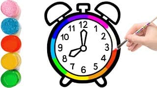 How To Draw An Alarm Clock | Easy Drawing for Kids