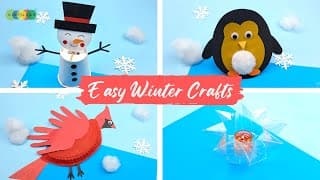 5 Easy Winter Crafts For Kids | DIY Winter Art Projects