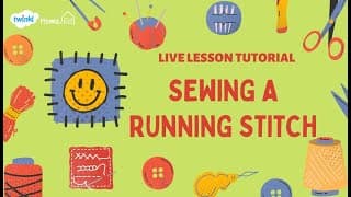Sewing Tutorial-How to do a basic running stitch.