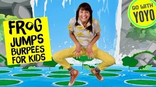 JUMP like a FROG! 🐸 Fun Kids Fitness Videos