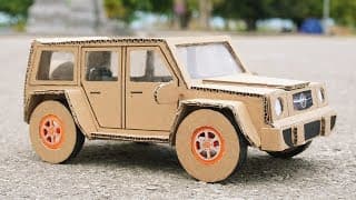 How to Make a Car Mercedes G63 from Cardboard | DIY Mercedes Car | YP Studio
