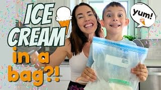 We Made Ice Cream in a Bag! | No Machine | Easy 3-Ingredient Recipe