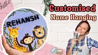 DIY Customised Name Hanging | Easy & Aesthetic Room Decor Idea! | Bikhrerang