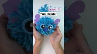 This Yarn Monster is TOO CUTE to Handle! 🧶💙 | Easy DIY Kids Craft