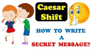 Puzzles for kids|How to send secret messages|Cryptography|Simple Cipher for kids|CAESAR SHIFT
