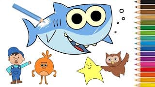 Learn to Draw Super Simple Characters! Finny the Shark, The Bumble Nums, & More!