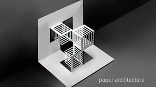 3D geometrical paper architecture | paper folding architecture step-by-step| kirigami paper model