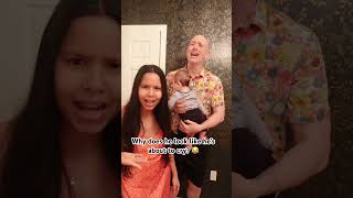 He's learning how to lip sync to songs #lipsync #shorts #shoetsvideo