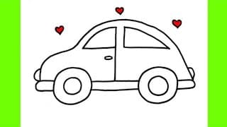 How to Draw a Car - Easy Drawings for Kids and Beginners - Drawing Tutorial