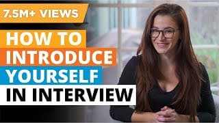 How To Introduce Yourself In Interview | Self Introduction In Interview For Freshers | Simplilearn