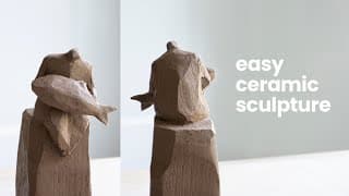 How to sculpt ceramic sculpture: step by step clay sculpture