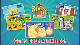 Get 5 Free Activities At the Preschool Prep Kids Club!