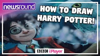 How to draw HARRY POTTER in FIVE STEPS! | Newsround | CBBC