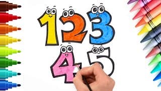 1️⃣2️⃣3️⃣ Learn How To Draw Numbers & More | Drawing And Coloring | Step By Step | Chiki Doodle