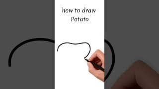 How to Draw Potato for Kids 🥔 | बच्चों के लिए आलू बनाना सीखें | Easy Vegetable Drawing | KidsTube