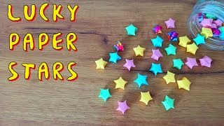 How to Make Lucky Paper Star | Origami Lucky Stars Tutorial