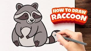 How to draw Raccoon Drawing Tutorial | Easy Step-by-Step Guide