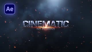 After Effects Tutorial: Cinematic Trailer Title Animation in After Effects (No Plugins)