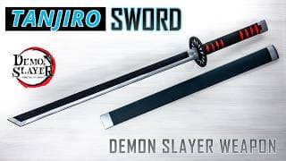 Tanjiro's NICHIRIN SWORD from Paper and Cardboard | DIY DEMON SLAYER Katana Tutorial