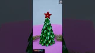 DIY Christmas Tree Using Plastic Spoons 🎄 | Easy Craft for Kids | Brainwaves