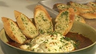 Baked Goat Cheese (with garlic toast)