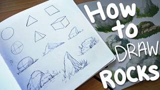 How to draw ROCKS the easy way! - A beginner tutorial