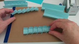 How to make stairs for a paper roller coaster