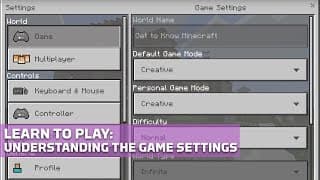 Understanding the Game Settings in Minecraft: Education Edition