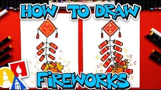 How To Draw Fireworks For The Lunar New Year