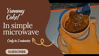 Simple Microwave Cake in 2 minutes