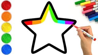 How to Draw a Colorful Star | Easy Step by Step Tutorial | Made for Kids