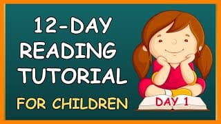 12-DAY READING STEPS for Children - Day 1 - Steps in Reading - Beginners & Pre-School - Phonics