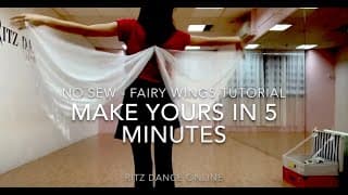 Tutorial: How To Make Fairy Wings - Fast, Simple, No Sewing Needed!