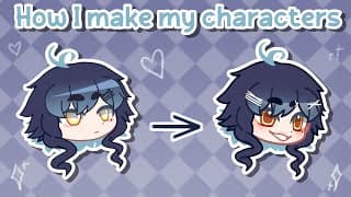 How I Make My Characters [Tutorial] || Gacha life/Gacha Club || Custom designs ||